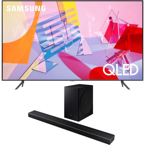 삼성 Samsung QN75Q60TA 75 Ultra High Definition 4K Quantum HDR Smart QLED TV with a Samsung HW-Q60T Wireless 5.1 Channel Soundbar and Bluetooth Subwoofer (2020)