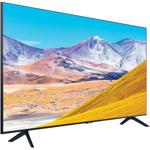 삼성 SAMSUNG UN50TU8000 50 4K Ultra HD Smart LED TV (2020 Model) w/Deco Gear Soundbar Bundle