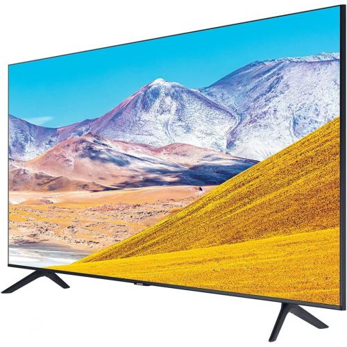 삼성 SAMSUNG UN50TU8000 50 4K Ultra HD Smart LED TV (2020 Model) w/Deco Gear Soundbar Bundle