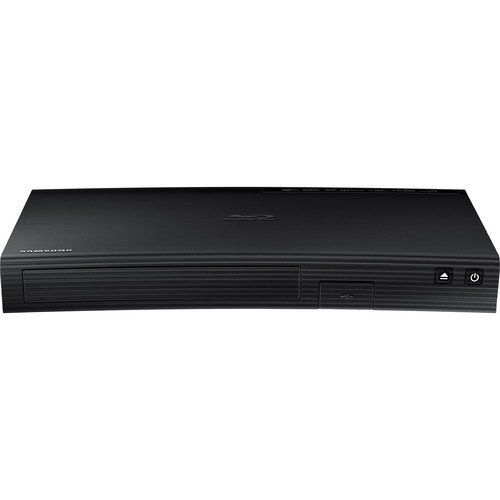 삼성 Samsung Blu-ray DVD Disc Player With Built-in Wi-Fi 1080p & Full HD Upconversion, Plays Blu-ray Discs, DVDs & CDs, Plus 6Ft High Speed HDMI Cable, Black Finish