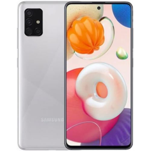 삼성 Samsung Galaxy A51 SM-A515F 6.5, 48.0MP Quad Camera, 6GB RAM + 128GB Internal Storage with 15W Fast Charging - Prism Crush Silver