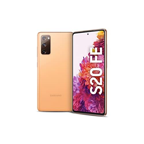 삼성 Samsung Galaxy S20 FE G780G 4G Dual 128GB 8GB RAM Factory Unlocked (GSM Only No CDMA - not Compatible with Verizon/Sprint) International Version - Cloud Orange