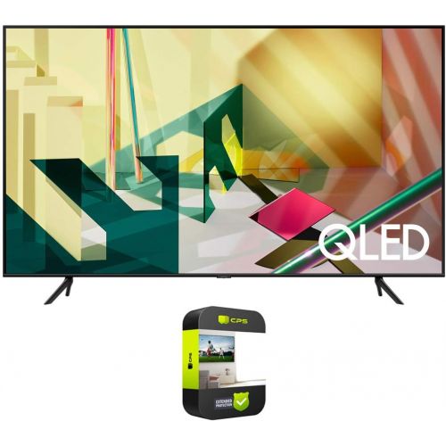 삼성 SAMSUNG 65 inch QN65Q70TAFXZA 4K QLED Smart TV Q70T (2020 Model) Bundle with CPS Enhanced Protection Pack