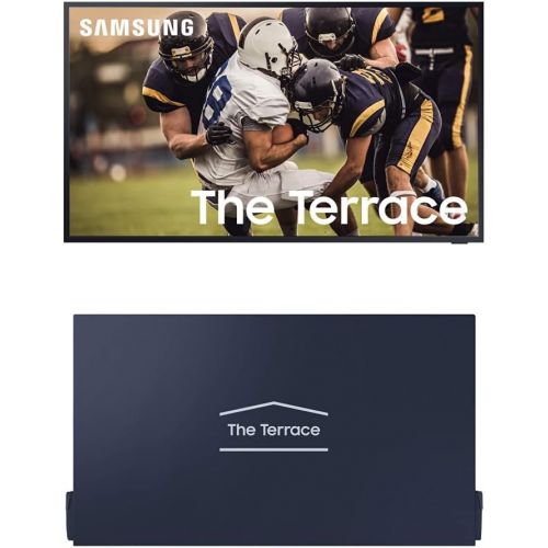 삼성 SAMSUNG 55-inch Class QLED The Terrace Outdoor Smart TV - 4K UHD Direct Full Array 16X Quantum HDR 32X & Dust Cover for SAMSUNG The Terrace TV - 55-Inch (VG-SDC55G/ZA, 2020)