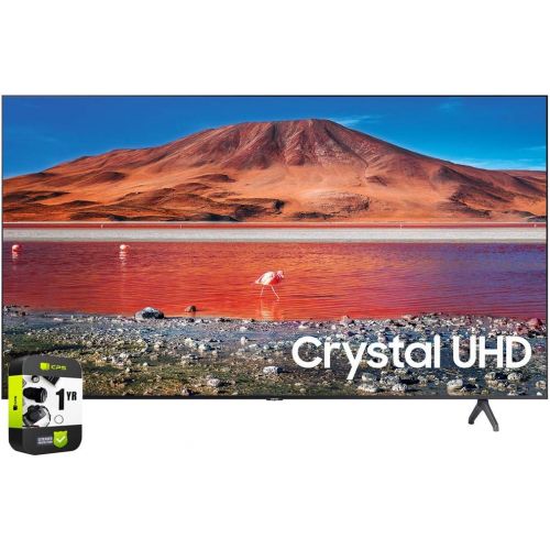 삼성 Samsung UN43TU7000FXZA 43 inch 4K Ultra HD Smart LED TV 2020 Model Bundle with CPS Enhanced Protection Pack