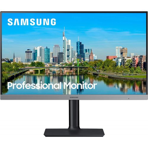 삼성 SAMSUNG FT650 Series 24-Inch FHD 1080p Computer Monitor, 75Hz, IPS Panel, HDMI, USB Hub, Height Adjustable Stand, 3 Yr WRNTY (LF24T650FYNXGO)