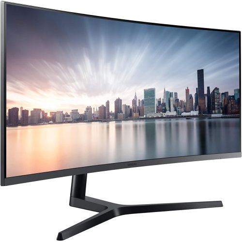 삼성 SAMSUNG CH890 Series 34-Inch Ultrawide QHD (3440x1440) Computer Monitor, 100Hz, Curved, HDMI, USB-C, Height Adjustable Stand, 3 Yr WRNTY (LC34H890WGNXGO)