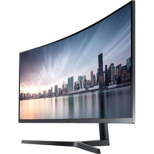 삼성 SAMSUNG CH890 Series 34-Inch Ultrawide QHD (3440x1440) Computer Monitor, 100Hz, Curved, HDMI, USB-C, Height Adjustable Stand, 3 Yr WRNTY (LC34H890WGNXGO)