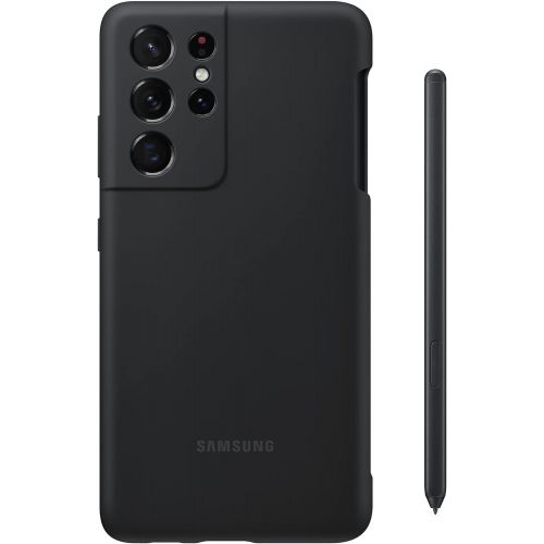 삼성 Samsung Galaxy S21 Ultra 5G Silicone Cover with S Pen Black