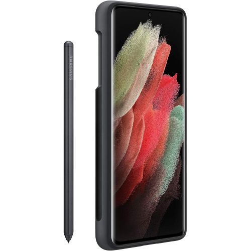 삼성 Samsung Galaxy S21 Ultra 5G Silicone Cover with S Pen Black