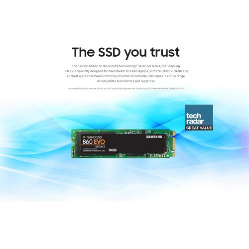 삼성 Samsung SSD 860 EVO 1TB M.2 SATA Internal SSD (MZ-N6E1T0BW)