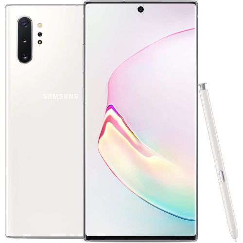 삼성 Samsung Galaxy Note 10 (256GB, 8GB) 6.3 AMOLED, Snapdragon 855, 3500mAh All-Day Battery, Global 4G LTE GSM + CDMA Unlocked (AT&T, Verizon, Sprint, Metro) G975U (Aura White)