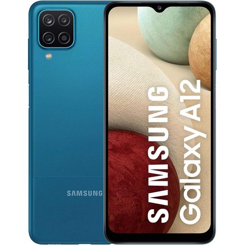 삼성 Samsung Galaxy A12, International Factory Unlocked, 64 GB, Blue Color, 48 Camera, 5,000 Battery,New