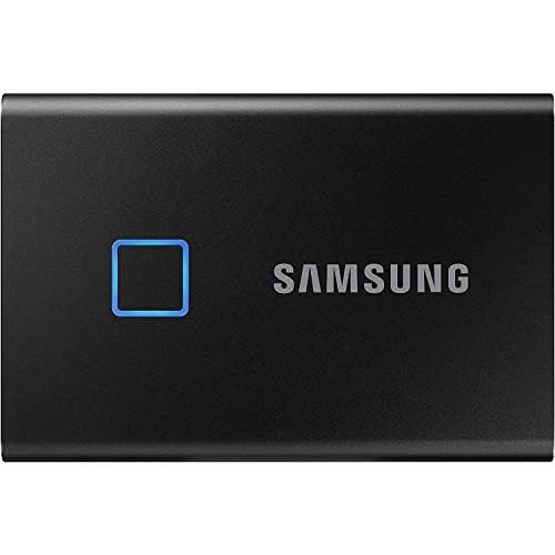 삼성 SAMSUNG T7 Touch Portable SSD 1TB - Up to 1050MB/s - USB 3.2 External Solid State Drive, Black (MU-PC1T0K/WW)