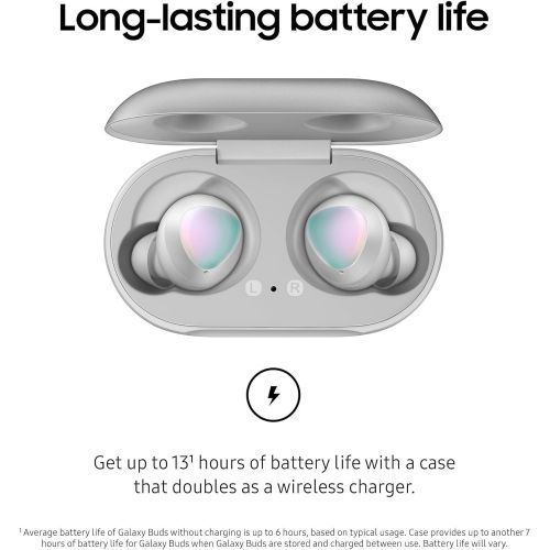 삼성 Samsung Galaxy Buds True Wireless Earbuds (Wireless Charging Case Included) - Tuned by AKG - Bulk Packaging - Silver
