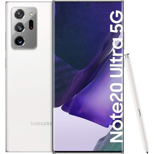 삼성 Samsung Galaxy Note 20 Ultra SM-N986B/DS, Dual SIM 5G, International Version (No US Warranty), 12GB+256GB, Mystic White - Unlocked