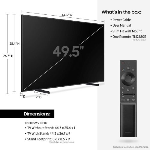 삼성 Samsung QN50LS03AA 50 QNLS03A Series UHD LED 4K Smart TV with an Additional 1 Year Coverage by Epic Protect (2021)