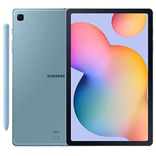 삼성 Samsung Galaxy Tab S6 Lite w/S Pen (64GB, WiFi + Cellular) 4G LTE Tablet & Phone (Makes Calls) GSM Unlocked SM-P615, International Model (Angora Blue)