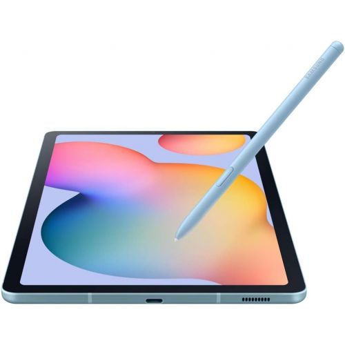 삼성 Samsung Galaxy Tab S6 Lite w/S Pen (64GB, WiFi + Cellular) 4G LTE Tablet & Phone (Makes Calls) GSM Unlocked SM-P615, International Model (Angora Blue)