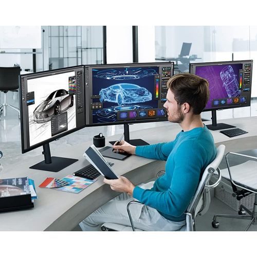 삼성 SAMSUNG S60A Series 32-Inch WQHD (2560x1440) Computer Monitor, 75Hz, HDMI, Display Port, HDR10 (1 Billion Colors), Height Adjustable Stand, TUV-Certified Intelligent Eye Care (LS32