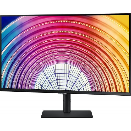 삼성 SAMSUNG S60A Series 32-Inch WQHD (2560x1440) Computer Monitor, 75Hz, HDMI, Display Port, HDR10 (1 Billion Colors), Height Adjustable Stand, TUV-Certified Intelligent Eye Care (LS32