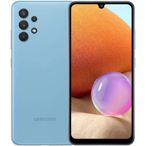 삼성 SAMSUNG Galaxy A32 4G Volte Unlocked 128GB Quad Camera (LTE Latin/At&t/MetroPcs/Tmobile Europe) 6.4 (Not for Verizon/Boost) International Version SM-A325M/DS (Awesome Blue)