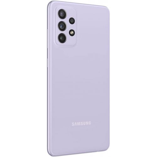 삼성 Samsung Galaxy A72 (SM-A725M/DS), Dual SIM 4G, International Version (No US Warranty), 128GB, Violet - GSM Unlocked