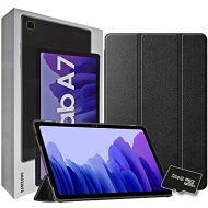 2020 Samsung Galaxy Tab A7 10.4” Inch 32 GB Wi-Fi Android 10 Touchscreen International Tablet (Gray) Bundle ? Slim Trifold Hard Shell Case and 32GB Micro SD Card