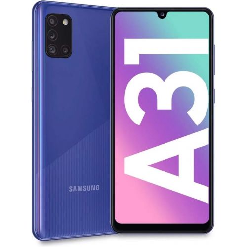 삼성 Samsung Galaxy A31 A315G 128GB Dual SIM GSM Unlocked Android Smartphone (International Variant/US Compatible LTE) - Prism Crush Blue