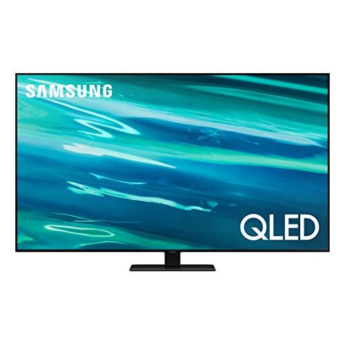 삼성 SAMSUNG 55-Inch Class QLED Q80A Series - 4K UHD Direct Full Array Quantum HDR 12x Smart TV with Alexa Built-in and 6 Speaker Object Tracking Sound - 60W, 2.2.2CH (QN55Q80AAFXZA, 20