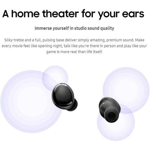 삼성 Samsung Galaxy Buds Pro, True Wireless Earbuds w/Active Noise Cancelling (Wireless Charging Case Included), Phantom Violet (International Version)