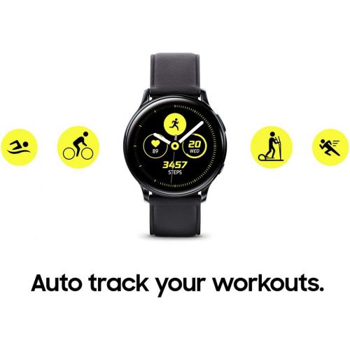 삼성 SAMSUNG Galaxy Watch Active 2 (40mm, GPS, Bluetooth) Smart Watch with Advanced Health Monitoring, Fitness Tracking, and Long Lasting Battery, Aqua Black (US Version)