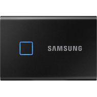 SAMSUNG T7 Touch Portable SSD 1TB - Up to 1050MB/s - USB 3.2 External Solid State Drive, Black (MU-PC1T0K/WW)