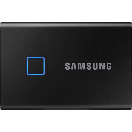 삼성 SAMSUNG T7 Touch Portable SSD 1TB - Up to 1050MB/s - USB 3.2 External Solid State Drive, Black (MU-PC1T0K/WW)