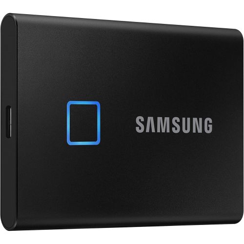 삼성 SAMSUNG T7 Touch Portable SSD 1TB - Up to 1050MB/s - USB 3.2 External Solid State Drive, Black (MU-PC1T0K/WW)