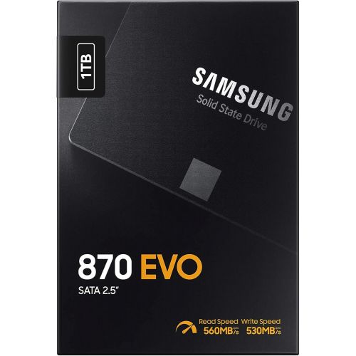 삼성 SAMSUNG 870 EVO SATA III SSD 1TB 2.5” Internal Solid State Hard Drive, Upgrade PC or Laptop Memory and Storage for IT Pros, Creators, Everyday Users, MZ-77E1T0B/AM