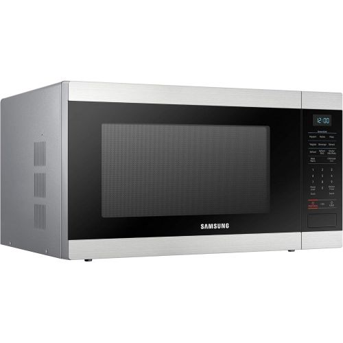 삼성 [아마존베스트]SAMSUNG Countertop Microwave Oven with 1.9 Cu. Ft. Capacity - Smart Sensor, Easy to Clean Interior, 950 Watts of Power, Auto Defrost, Child Safety Lock - Stainless Steel - MS19N700