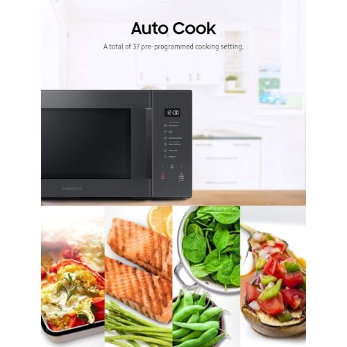 삼성 [아마존베스트]Samsung MG11T5018CC Countertop Oven with 1.1 Cu. Ft. Capacity Element Counter Top Grill Microwave, Charcoal