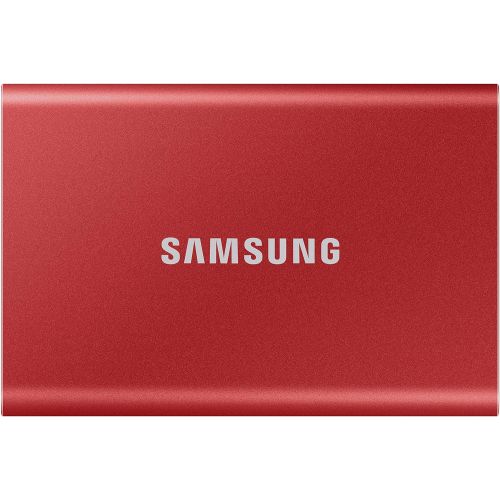 삼성 [아마존베스트]SAMSUNG T7 Portable SSD 1TB - Up to 1050MB/s - USB 3.2 External Solid State Drive, Red (MU-PC1T0R/AM)