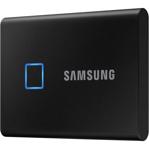 삼성 [아마존베스트]SAMSUNG T7 Touch Portable SSD 2TB - Up to 1050MB/s - USB 3.2 External Solid State Drive, Black (MU-PC2T0K/WW)