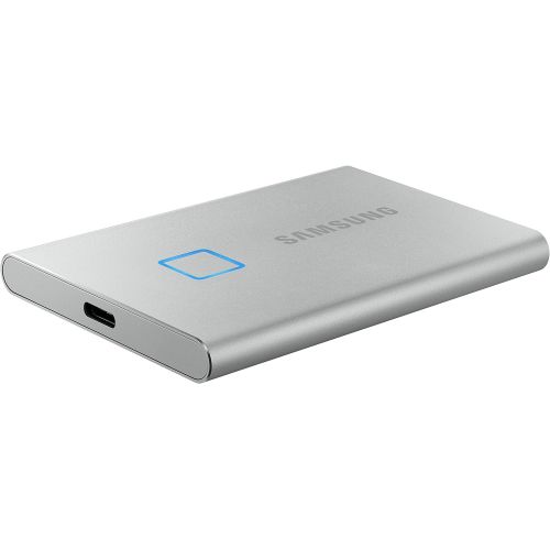 삼성 [아마존베스트]SAMSUNG T7 Touch Portable SSD 1TB - Up to 1050MB/s - USB 3.2 External Solid State Drive, Silver (MU-PC1T0S/WW)