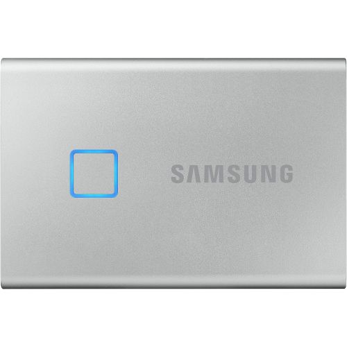 삼성 [아마존베스트]SAMSUNG T7 Touch Portable SSD 1TB - Up to 1050MB/s - USB 3.2 External Solid State Drive, Silver (MU-PC1T0S/WW)