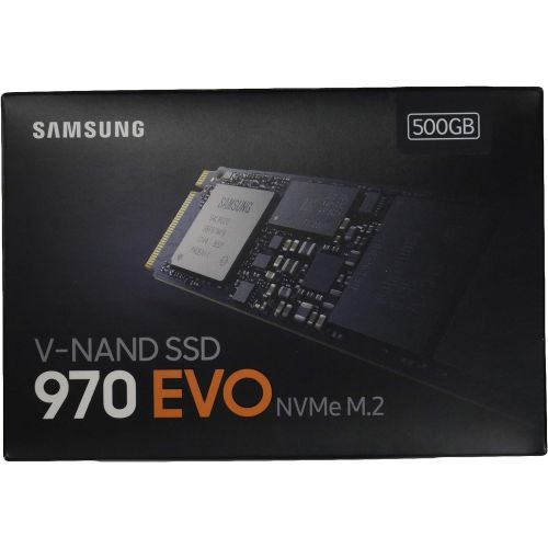 삼성 [아마존베스트]Samsung (MZ-V7E500BW) 970 EVO SSD 500GB - M.2 NVMe Interface Internal Solid State Drive with V-NAND Technology, Black/Red