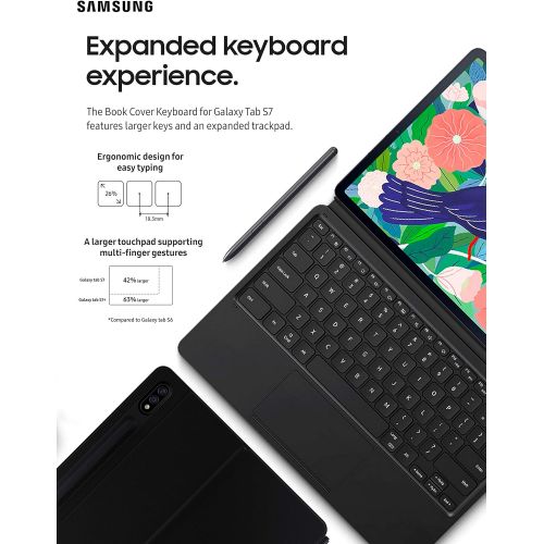 삼성 [아마존베스트]Samsung Electronics Samsung Galaxy Tab S7 Keyboard, Black (EF-DT870UBEGUJ)