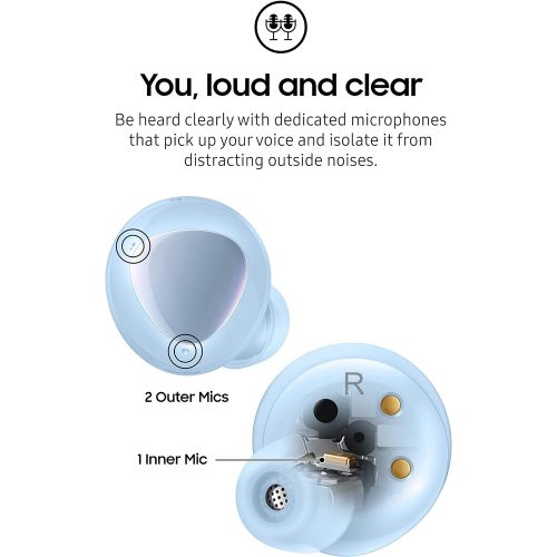 삼성 [아마존베스트]Samsung Electronics Samsung Galaxy Buds+ Plus, True Wireless Earbuds (Wireless Charging Case included), Cloud Blue  US Version