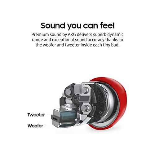 삼성 [아마존베스트]Samsung Electronics Samsung Galaxy Buds+ Plus, True Wireless Earbuds (Wireless Charging Case included), Red  US Version