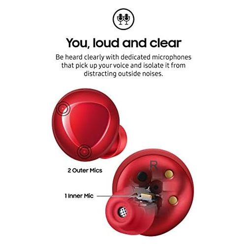 삼성 [아마존베스트]Samsung Electronics Samsung Galaxy Buds+ Plus, True Wireless Earbuds (Wireless Charging Case included), Red  US Version