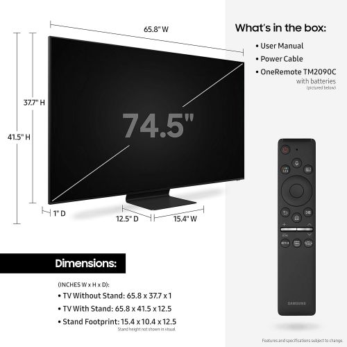 삼성 75인치 삼성전자 8K 다이렉트 풀 어레이 스마트 QLED 티비 2020년형 (QN75Q800TAFXZA)