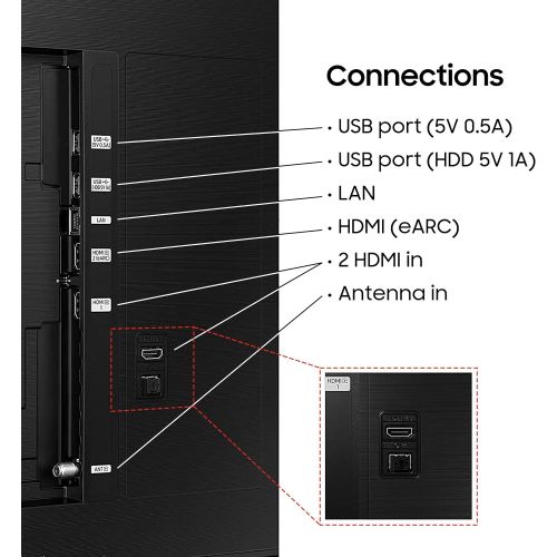 삼성 50인치 삼성전자 클래스 크리스탈 UHD AU8000 Series 4K UHD HDR 스마트 티비 with Alexa Built-in 2021년형 (UN50AU8000FXZA)