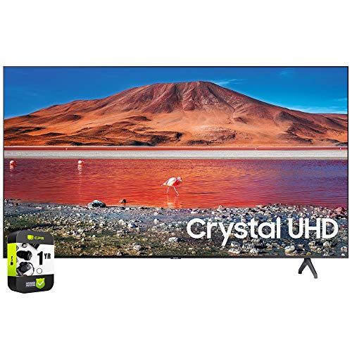 삼성 [무료배송]삼성 4K 65인치 티비 UN65TU7000FXZA 65 inch 4K Ultra HD Smart LED TV 2020 Model Bundle with Support Extension